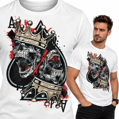 KOSZULKA HORROR SKULL AS